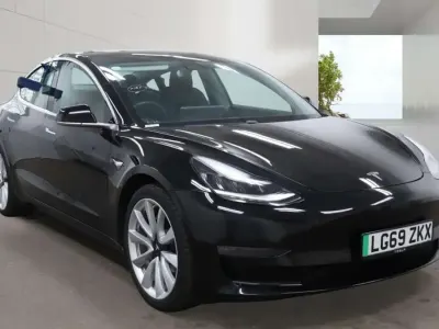 Used Tesla Model 3 Long Range AWD 366 kW (498 HP) 2019 Black Sedan