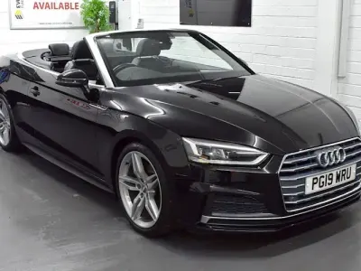 Used Audi A5 Cabriolet S-Line 190 HP (139 kW) 2019 Black Cabriolet