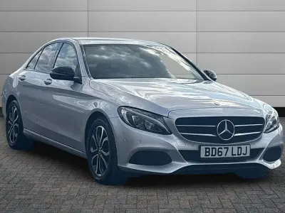 Used Mercedes C200 181 HP (133 kW) 2017 Iridium silver Sedan