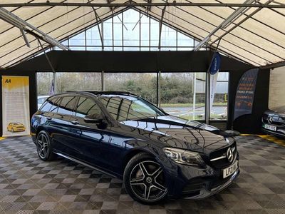 Blue Used 2021 Mercedes C300e AMG line Estate | £17,495 (A bit pricey)