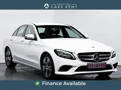 Used Mercedes C200 2018 White Sedan