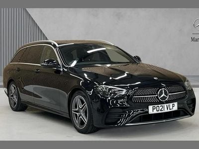 Black Used 2021 Mercedes E220 AMG line Estate | £25,780 (Fair price)