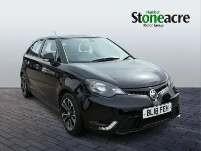 Used MG MG3 106 HP (77 kW) 2018 Black Hatchback