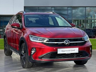 Used VW Taigo Style 150 HP (110 kW) 2022 Kings red metallic deep black pearl SUV