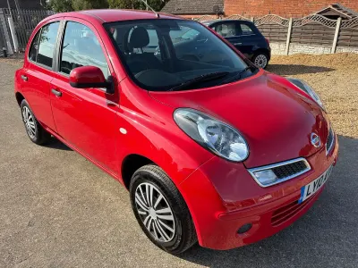 Used Nissan Micra Visia 65 HP (47 kW) 2010 Red Hatchback