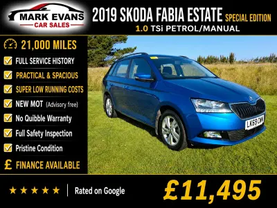 Used Skoda Fabia SE 2019 Blue Hatchback