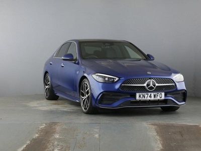 Spectral blue metallic Used 2024 Mercedes C300 AMG Line Premium Plus Sedan | £35,898 (Expensive)