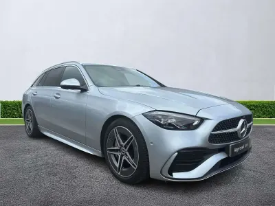 Used Mercedes C200 AMG line 204 HP (150 kW) 2024 Silver Estate