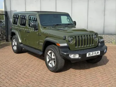Used Jeep Wrangler Sahara 267 HP (196 kW) 2021 Green SUV