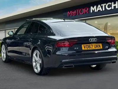 Used Audi A7 Black Edition 2017 Blue Hatchback