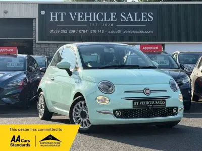 Used Fiat 500 Lounge 69 HP (50 kW) 2017 Green Hatchback