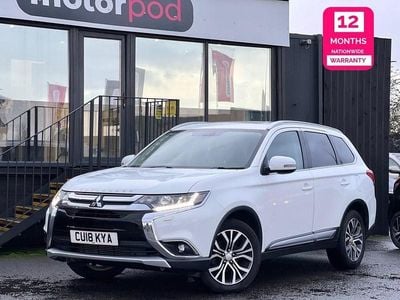 White Used 2018 Mitsubishi Outlander SUV | £11,390 (Fair price)