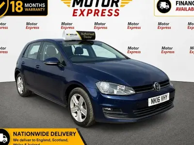 Used VW Golf VII Edition 110 HP (80 kW) 2016 Blue Hatchback