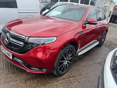 Used Mercedes EQC400 AMG line 300 kW (408 HP) 2020 Red SUV