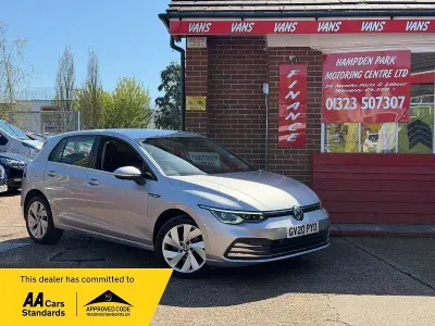 Used VW Golf VII Style 130 HP (95 kW) 2020 Silver Hatchback