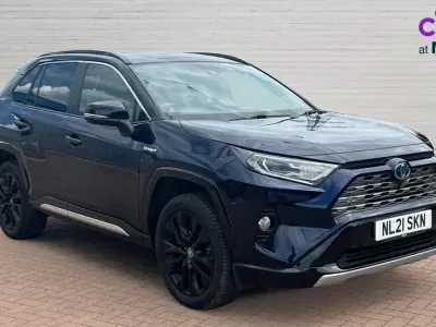 Used Toyota RAV4 Hybrid 218 HP (160 kW) 2021 Blue/black SUV