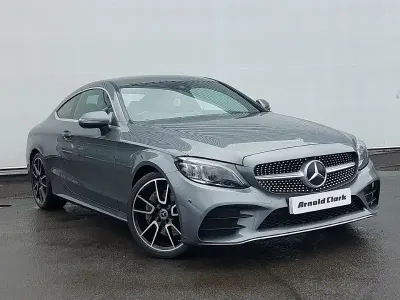 Used Mercedes C300 AMG Line Premium 258 HP (189 kW) 2019 Grey Coupe
