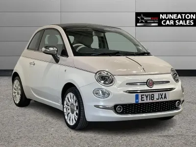Begagnad Fiat 500C S 85 HK (62 kW) 2018 Vit Cab