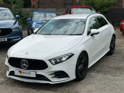 Begagnad Mercedes A180 AMG Line Premium 116 HK (85 kW) 2018 Vit Halvkombi