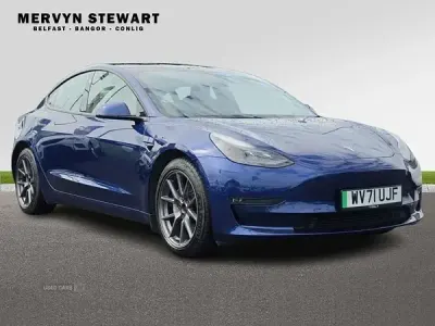 Used Tesla Model 3 Long Range AWD 366 kW (498 HP) 2021 Blue Sedan