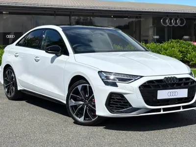 New Audi S3 Black Edition 333 HP (244 kW) 2026 White Sedan