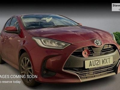 Used Toyota Yaris Hybrid Design 2021 Red Hatchback