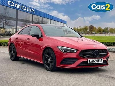 Used Mercedes CLA220 AMG Line Premium Plus 187 HP (137 kW) 2019 Red Sedan
