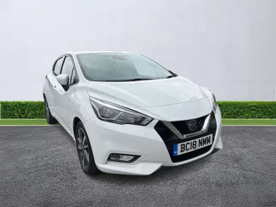 Used Nissan Micra N-Connecta 90 HP (66 kW) 2018 White Hatchback