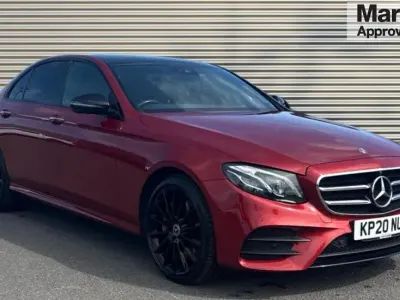 Used Mercedes E400 AMG line 340 HP (250 kW) 2020 Red