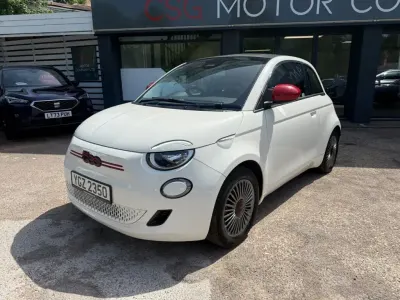 Used Fiat 500e Red 86 kW (118 HP) 2022 White Cabriolet