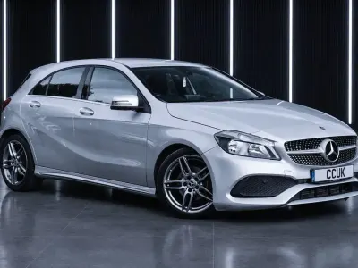 Used Mercedes A160 AMG line 102 HP (75 kW) 2018 Silver Hatchback