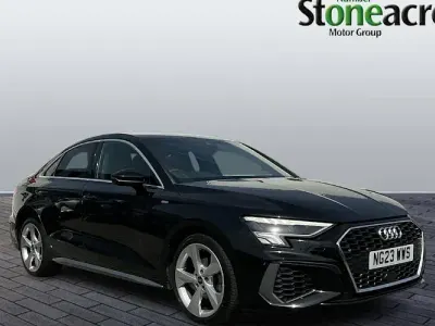 Used Audi A3 S-Line 150 HP (110 kW) 2023 Black Sedan