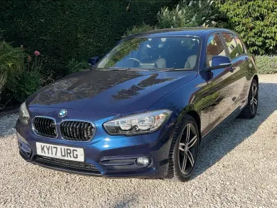Used BMW 118 Sport Line 136 HP (100 kW) 2017 Blue Hatchback