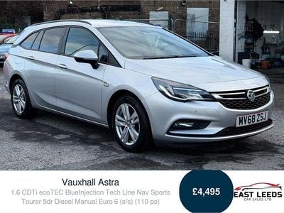 Used Vauxhall Astra 110 HP (80 kW) 2018 Silver Estate