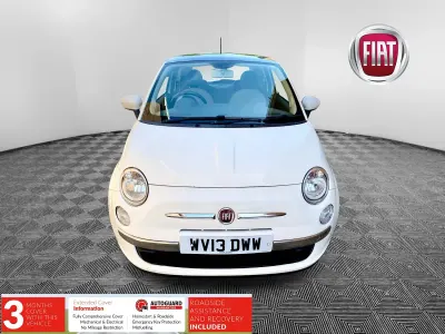Used Fiat 500 Lounge 69 HP (50 kW) 2013 White Hatchback