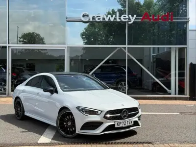 Used Mercedes CLA220 AMG Line Premium Plus 187 HP (137 kW) 2022 White Coupe