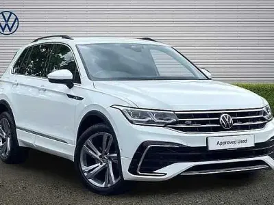 Begagnad VW Tiguan R-line Edition 150 HK (110 kW) 2024 Vit SUV