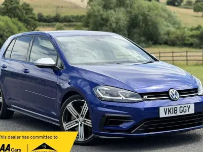 Used VW Golf VII R 310 HP (228 kW) 2018 Blue Hatchback