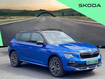 Used Skoda Kamiq Design Edition 116 HP (85 kW) 2025 Race blue metallic black magic pearl effect SUV