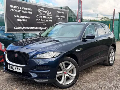 Used Jaguar F-Pace S 300 HP (220 kW) 2018 Blue SUV