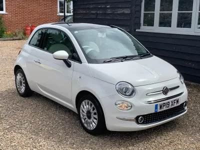 Used Fiat 500 Lounge 69 HP (50 kW) 2019 White Hatchback