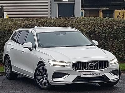 White Used 2021 Volvo V60 Inscription Estate | £27,798 (Expensive)