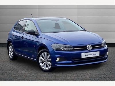 Usado VW Polo SE 95 HP (69 kW) 2019 Azul Citadino