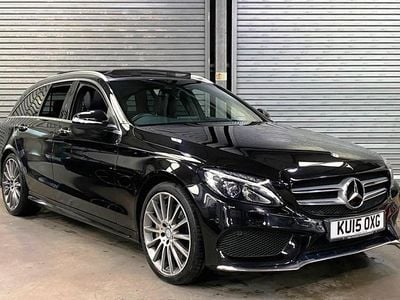 Black Used 2015 Mercedes C250 AMG Line Premium Estate | £13,950 (A bit pricey)