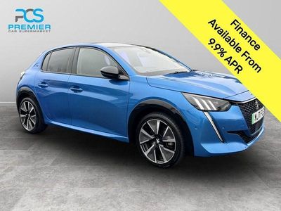 Used Peugeot e-208 Premium 100 kW (136 HP) 2021 Blue Hatchback