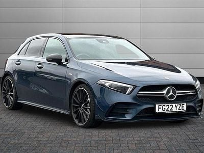 Used Mercedes A35 AMG Premium Plus 306 HP (225 kW) 2022 Blue Hatchback
