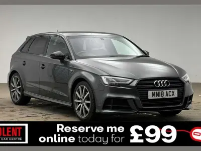 Used Audi A3 Black Edition 150 HP (110 kW) 2018 Grey Sedan