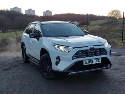 White/black Used 2019 Toyota RAV4 Hybrid SUV | £22,498 (A bit pricey)