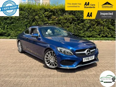 Used Mercedes C300 AMG Line Premium Plus 2016 Blue Coupe