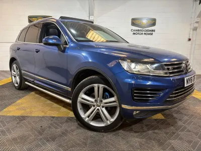 Used VW Touareg R-line 262 HP (192 kW) 2016 Blue SUV